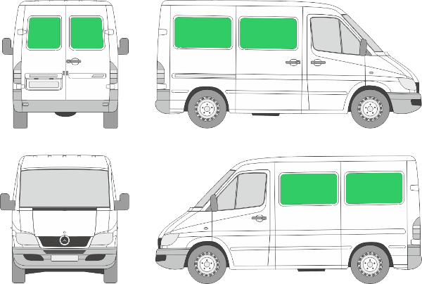 Mercedes Benz Sprinter L1H1 (2000-2005)