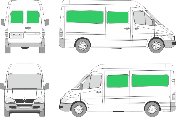 Mercedes Benz Sprinter L2H2 (2000-2005)